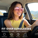 Myiaur Polarized Over Glasses Sunglasses for Women, UV400 Glare Defense