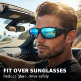 Myiaur Over Glasses Sunglasses for Men Women, Polarized Fit Over Sunglasses UV400 Protection, Anti Glare for Driving Outdoors