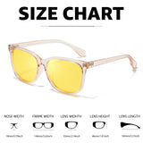 Myiaur Night Driving Glasses for Women, Anti Glare Night Vision Glasses Polarized Yellow Nighttime Glasses Reduce Glare