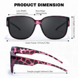 Myiaur Polarized Fit Over Glasses Sunglasses for Women - Trendy Sun Glasses to Go Over Eyeglasses UV400 Protection
