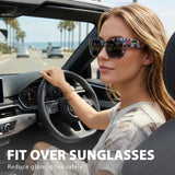 Myiaur Fit Over Glasses Sunglasses for Women Polarized UV400 Protection