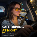 Myiaur Polarized Night Driving Glasses for Women Men, Anti Glare