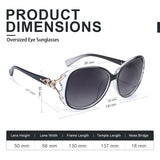 Sunglasses for Women Trendy Polarized Sunglasses Oversized Big Sun Glasses Ladies Shades UV Protection