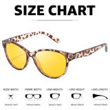 Myiaur Night Vision Driving Glasses for Women, Polarized Anti Glare Yellow Lens Glasses for Nighttime, UV400 Protection