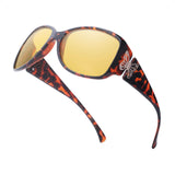 Myiaur Night Vision Driving Glasses for Women, Polarized Yellow Lens Nighttime Glasses for Glare Reduction