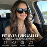 Myiaur Polarized Fit Over Glasses Sunglasses for Women Men UV400 Protection