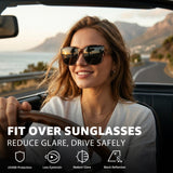 Myiaur Polarized Fit Over Sunglasses for Women UV400 Whitetortoise