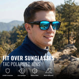 Myiaur Over Glasses Sunglasses for Men Women, Polarized Fit Over Sunglasses UV400 Protection for Driving, Outdoor