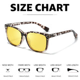 Myiaur Night Driving Glasses for Women, Anti Glare Night Vision Glasses Polarized Yellow Nighttime Glasses Reduce Glare