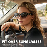 Myiaur Fit Over Glasses Sunglasses for Women Polarized UV400 Protection