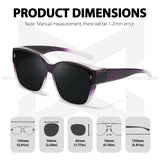 Myiaur Oversized Fit Over Sunglasses for Women, Trendy Wear Over Glasses, Polarized UV400 Protection Sunglasses for Driving