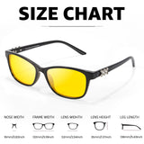 Myiaur Night Driving Glasses for Women, Anti Glare Night Vision Glasses Polarized Yellow Nighttime Glasses Reduce Glare