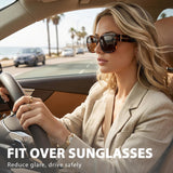 Myiaur Fit Over Glasses Sunglasses for Women Polarized UV400 Protection