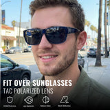 Myiaur Over Glasses Sunglasses for Men Women, Polarized Fit Over Sunglasses UV400 Protection for Driving, Outdoor