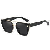Myiaur Premium Acetate Sunglasses for Women Men, UV400 Protection & Polarized Anti Glare, Fashion Retro Square Frame