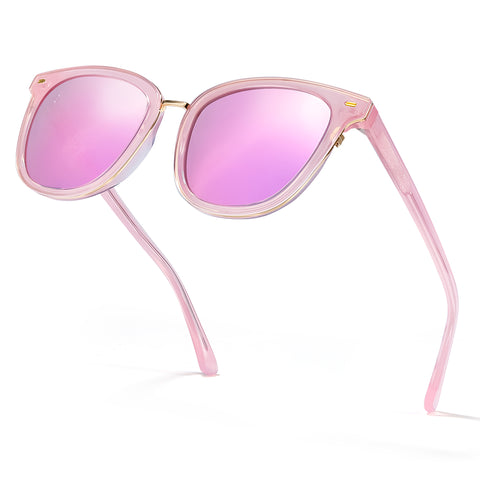 Myiaur Acetate Square Sunglasses for Women,Polarized UV400 Protection,Trendy Designer Sun Glasses