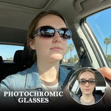 Myiaur Photochromic Polarized Sunglasses for Women, Trendy Wrap Around UV400 Shade for Driving & Outdoors