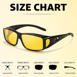 Myiaur Night Driving Glasses for Men, Polarized Anti Glare Yellow Lens Night Vision Glasses