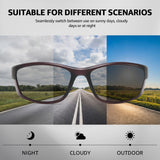 Myiaur Polarized Running Sunglasses for Men Women, UV400 Photochromic Sun Glasses Ideal for Sports Driving Cycling Fishing