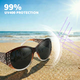 Myiaur Photochromic Polarized Sunglasses for Women, Trendy Wrap Around UV400 Shade for Driving & Outdoors