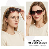 Myiaur Fit Over Glasses Sunglasses for Women Polarized UV400 Protection
