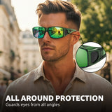 Myiaur Over Glasses Sunglasses for Men Women, Polarized Fit Over Sunglasses UV400 Protection, Anti Glare for Driving Outdoors