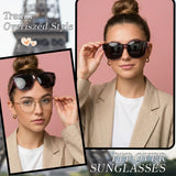 Myiaur Polarized Fit Over Sunglasses for Women UV400 Whitetortoise