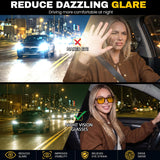 Myiaur Polarized Night Driving Glasses for Women Men, Anti Glare