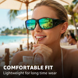 Myiaur Over Glasses Sunglasses for Men Women, Polarized Fit Over Sunglasses UV400 Protection, Anti Glare for Driving Outdoors