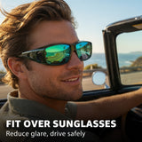 Myiaur Over Glasses Sunglasses for Men Women, Polarized Fit Over Sunglasses UV400 Protection, Anti Glare for Driving Outdoors