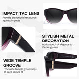 Myiaur Fit Over Glasses Sunglasses for Women, Polarized Sunglasses Over Glasses Trendy Wear with UV400 Protection(2 Packs)