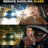 Myiaur Polarized Night Driving Glasses for Women Men, Anti Glare