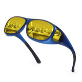 Myiaur Night Vision Glasses for Men Women, Polarized Fit Over Wrap Around Driving Glasses, Anti Glare and UV400 Protection