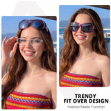 Myiaur Polarized Over Glasses Sunglasses for Women, UV400 Glare Defense