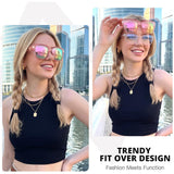 Myiaur Polarized Fit Over Glasses Sunglasses for Women Men UV400 Protection