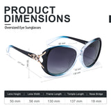 Sunglasses for Women Trendy Polarized Sunglasses Oversized Big Sun Glasses Ladies Shades UV Protection