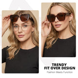 Myiaur Fit Over Glasses Sunglasses for Women Polarized UV400 Protection