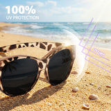 Myiaur Polarized Fit Over Glasses Sunglasses for Women, Oversize Wearover Sunglasses UV400 Protection for Driving（2 Packs）