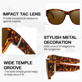 Myiaur Fit Over Glasses Sunglasses for Women, Polarized Sunglasses Over Glasses Trendy Wear with UV400 Protection(2 Packs)