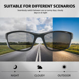 Myiaur Polarized Running Sunglasses for Men Women, UV400 Photochromic Sun Glasses Ideal for Sports Driving Cycling Fishing