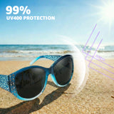 Myiaur Photochromic Polarized Sunglasses for Women, Trendy Wrap Around UV400 Shade for Driving & Outdoors