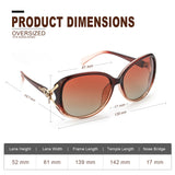 Sunglasses for Women Trendy Polarized Sunglasses Oversized Big Sun Glasses Ladies Shades UV Protection