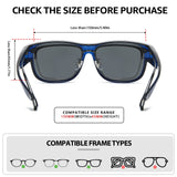 Myiaur Over Glasses Sunglasses for Men Women, Polarized Fit Over Sunglasses UV400 Protection for Driving, Outdoor