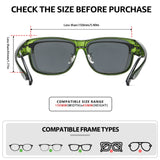 Myiaur Over Glasses Sunglasses for Men Women, Polarized Fit Over Sunglasses UV400 Protection for Driving, Outdoor