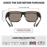 Myiaur Over Glasses Sunglasses for Men Women, Polarized Fit Over Sunglasses UV400 Protection for Driving, Outdoor