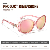 Sunglasses for Women Trendy Polarized Sunglasses Oversized Big Sun Glasses Ladies Shades UV Protection