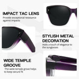 Myiaur Oversized Fit Over Sunglasses for Women, Trendy Wear Over Glasses, Polarized UV400 Protection Sunglasses for Driving