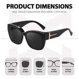 Myiaur Fit Over Glasses Sunglasses for Women Polarized UV400 Protection