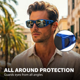 Myiaur Over Glasses Sunglasses for Men Women, Polarized Fit Over Sunglasses UV400 Protection, Anti Glare for Driving Outdoors