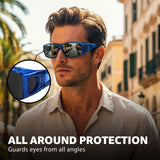Myiaur Over Glasses Sunglasses for Men Women, Polarized Fit Over Sunglasses UV400 Protection, Anti Glare for Driving Outdoors